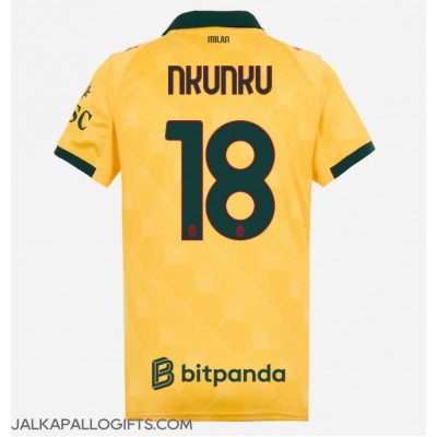AC Milan Christopher Nkunku #18 Kolmaspaita Naiset 2025-26 Lyhythihainen AC Milan Christopher Nkunku #18 Kolmaspaita Naiset 2025-26 Lyhythihainen